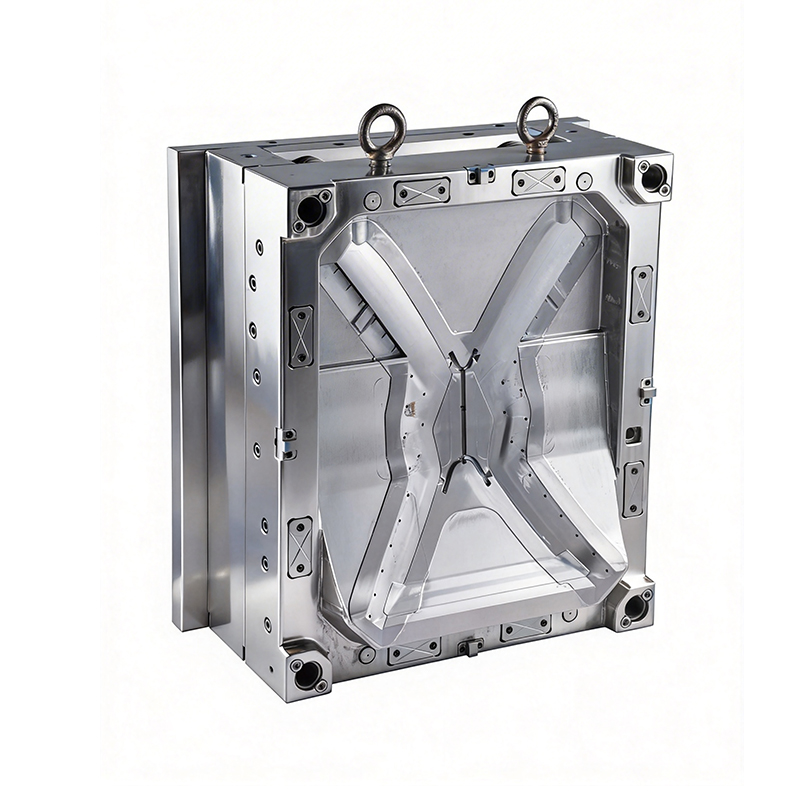 Mesh-Patterned Interior Panel Mold with Multiple Core-Pulls